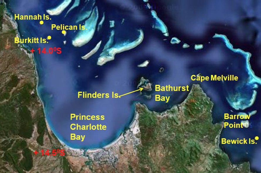 Location map - Bathurst Bay